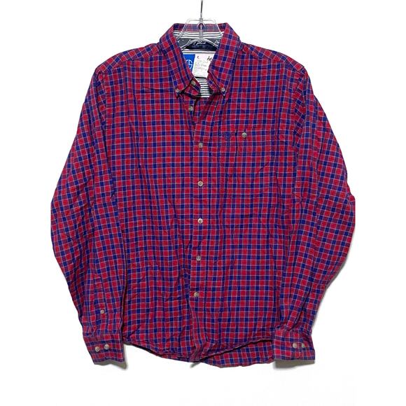 George Strait Wrangler Cowboy Cut Plaid Check Button Shirt Boys XL Western Rodeo - Picture 1 of 4